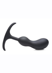 Heavy Hitters Comfort Plugs Silicone Anal Plug - Black - 6.4in