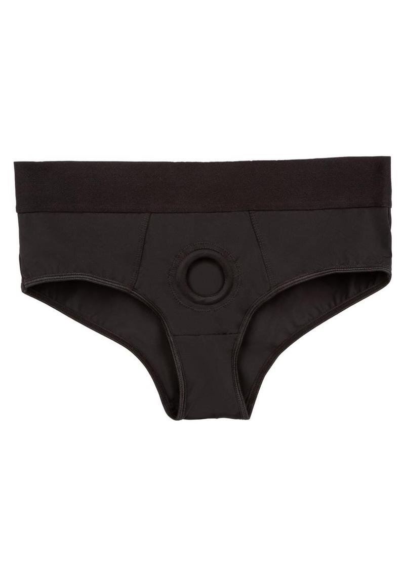 Her Royal Harness Backless Brief - Black - 3XLarge/XXLarge