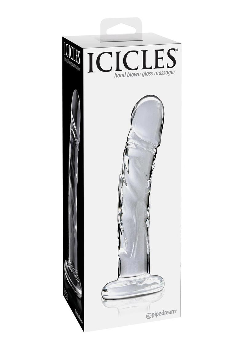 Icicles No. 62 Glass Dildo - Clear - 6.5in