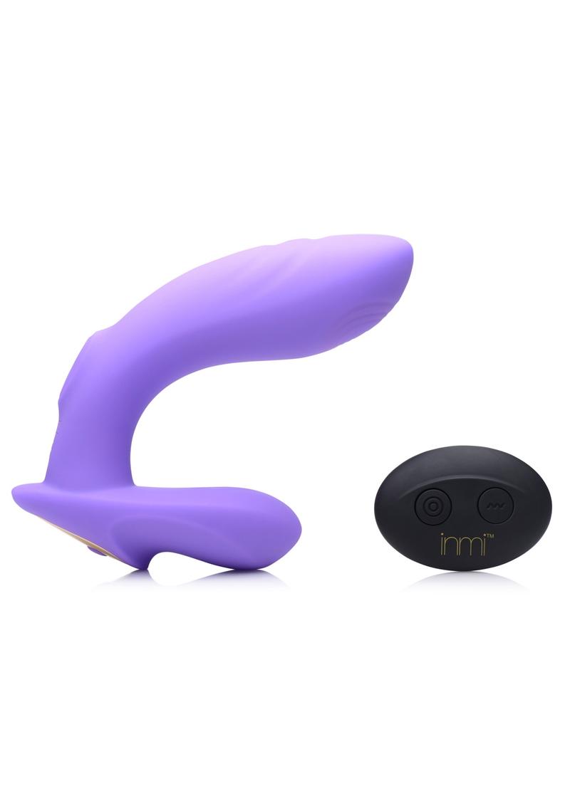 Inmi 10x G-Tap Tapping Rechargeable Silicone G-Spot Vibrator - Purple