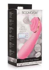 Inmi Bloomgasm Passion Petals 10x Rechargeable Silicone Rose Clitoral Stimulator - Pink