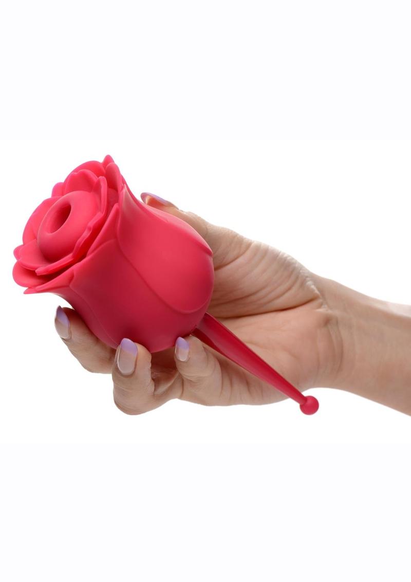Inmi Bloomgasm Sucking and Vibrating Rose Silicone Rechargeable Clit Stimulator