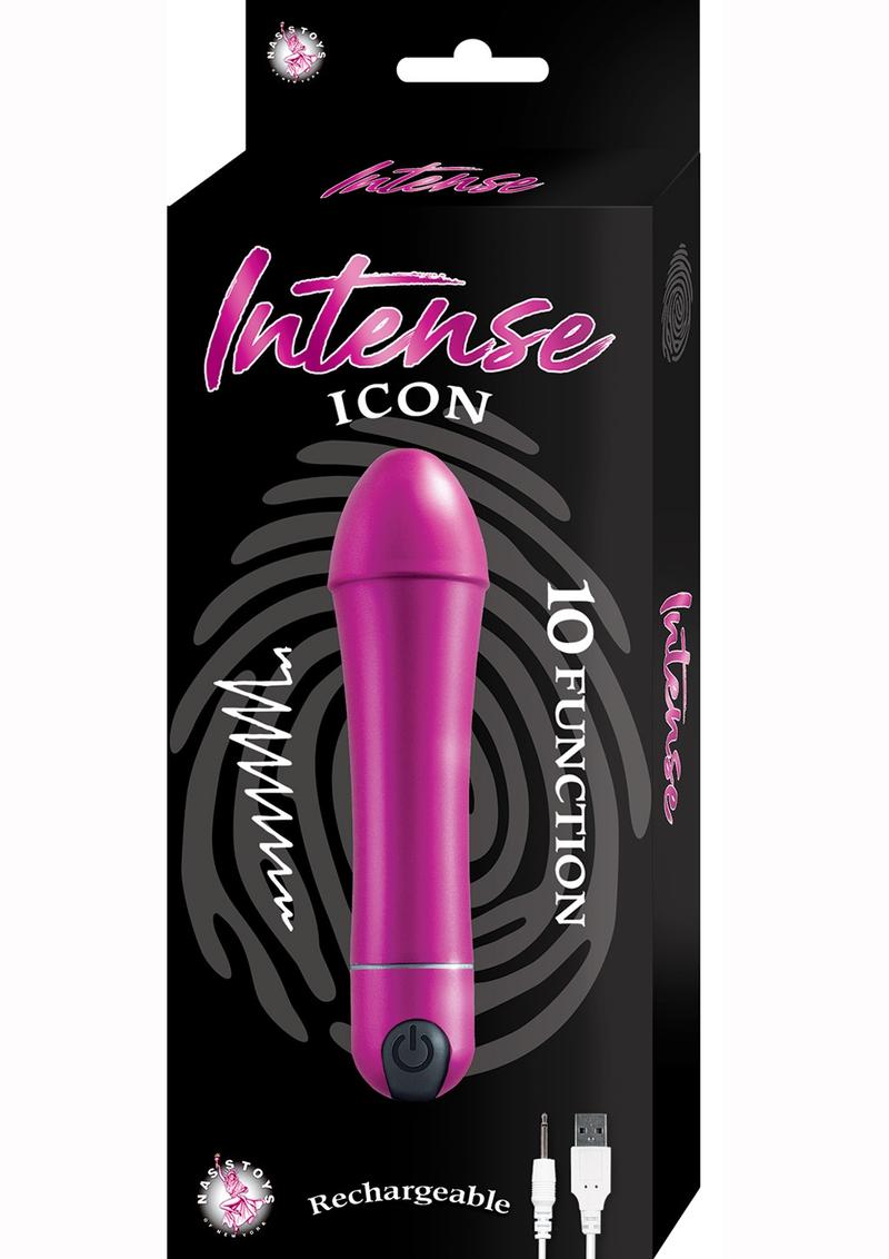 Intense Icon 10 Function Rechargeable Vibrator - Magenta/Pink