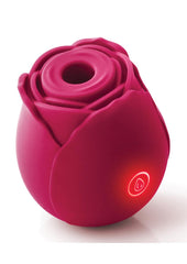 Inya The Rose Silicone Rechargeable Clitoral Stimulator - Pink/Red