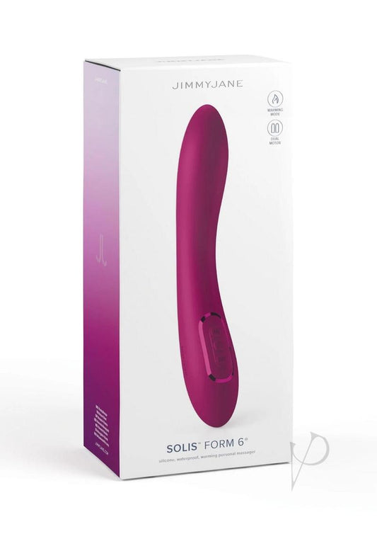 Jimmyjane Solis Form 6 Rechargeable Silicone Vibrator - Fuchsia