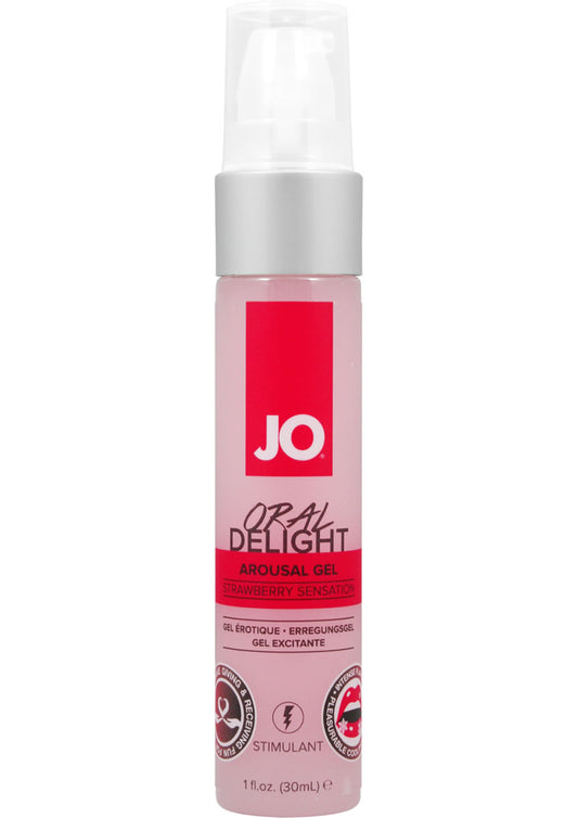 JO Oral Delight Flavored Arousal Gel Strawberry - 1oz