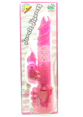 Jungle Jigglers Wabbit Waterproof Vibrator - Pink - 7in