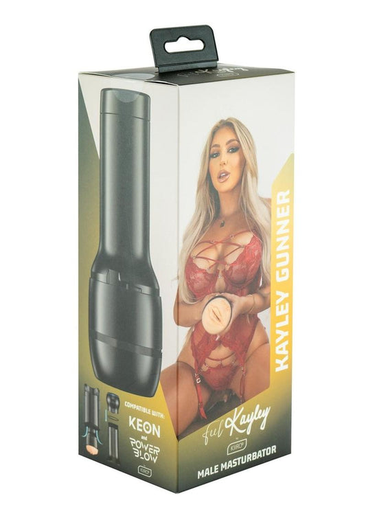 Kiiroo Feel Kayley Gunner Interactive Masturbator - Pussy - Black/Vanilla