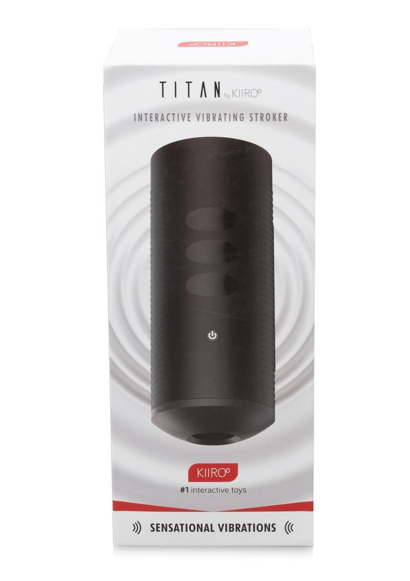 Kiiroo Titan Interactive Vibrating Masturbator - Black