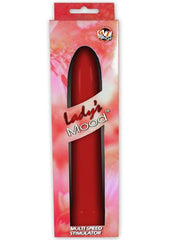 Lady's Mood Plastic Vibrator - Red