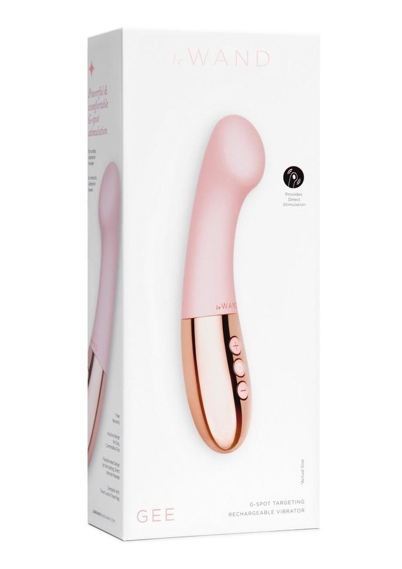 Le Wand Gee Rechargeable Silicone Body Wand - Rose Gold