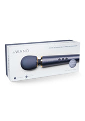 Le Wand Petite Rechargeable Silicone Vibrating Massager - Navy Blue