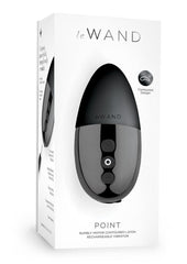 Le Wand Point Rechargeable Silicone Contoured Mini Vibrator - Black