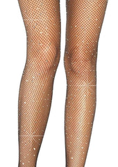 Leg Avenue Crystalized Fishnet Suspender Pantyhose