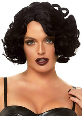 Leg Avenue Curly Bob Wig - Black - One Size