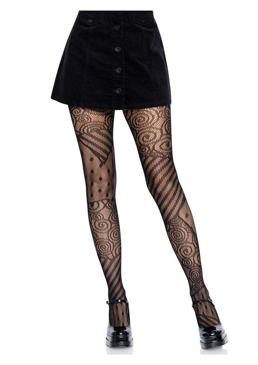 Leg Avenue Doll Net Tights - Black - One Size