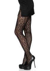 Leg Avenue Leopard Net Tights