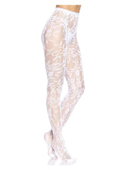 Leg Avenue Seamless Chantilly Floral Lace Tights