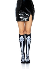 Leg Avenue Skeleton Over The Knee Socks