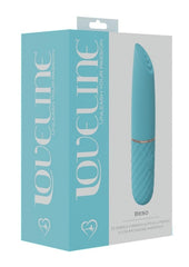 Loveline Beso Silicone Rechargeable 10 Speed Vibrating Mini Lipstick Vibe - Blue