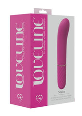 Loveline Dolce Silicone Rechargeable 10 Speed Mini G-Spot Vibe - Pink