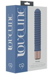 Loveline Poise Rechargeable 10 Speed Mini-Vibe - Blue