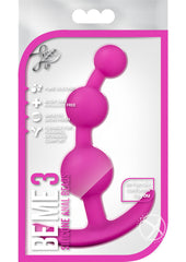 Luxe Be Me 3 Silicone Butt Plug - Pink