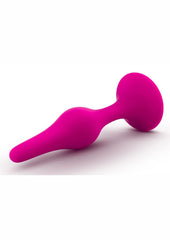 Luxe Beginner Plug Silicone Butt Plug - Pink - Large/Medium