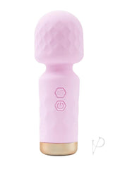 M'lady Rechargeable Silicone Mini Vibrating Wand - Pink