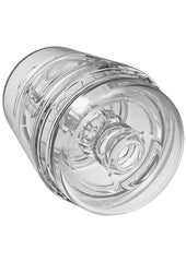 Main Squeeze Pop Off Ultraskyn Compact Masturbator - Clear