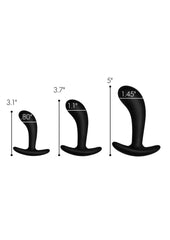Adult sex toy anal trainer silicone curved design bondage gear