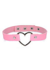 Master Series Heart Choker Necklace - Pink