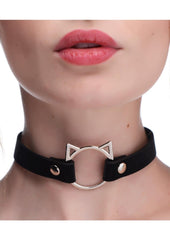 Master Series Kinky Kitty Adjustable Ring Choker Slim