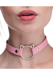 Master Series Kinky Kitty Adjustable Ring Choker Slim