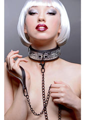 Master Series - Platinum Bound Chained Collar and Leash