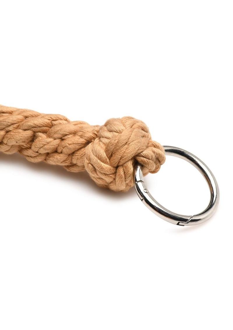 six tail rope flogger with knotted tips