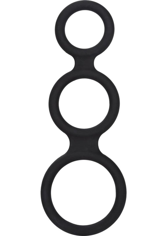 Maximizer Enhancer Silicone Cock Ring - Black