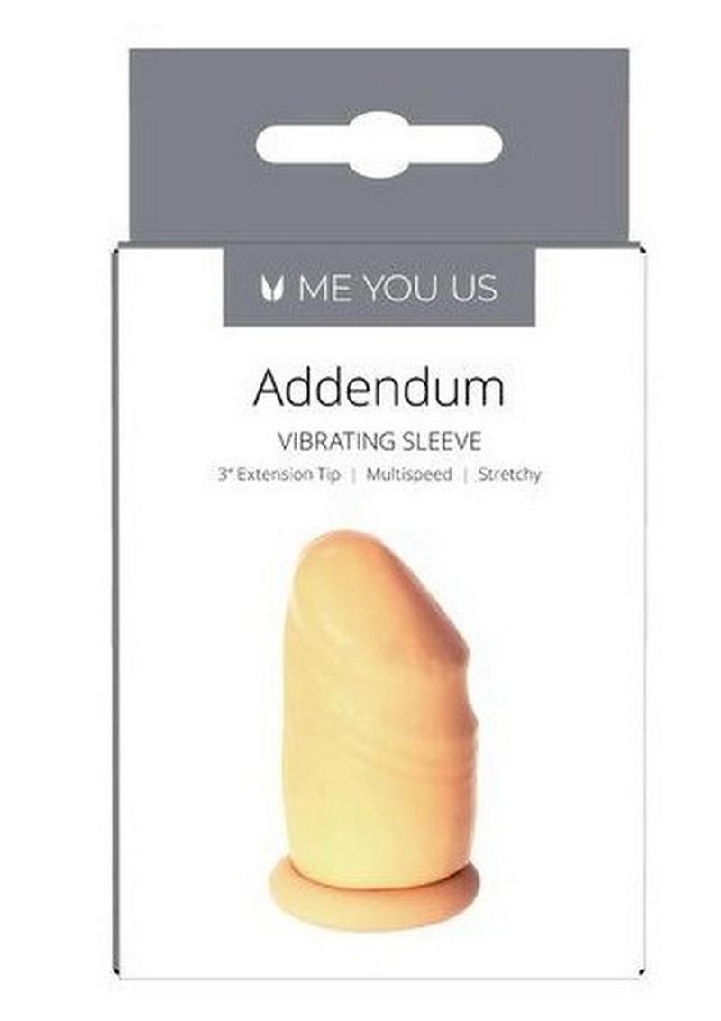 ME YOU US Addendum Vibrating Sleeve with Remote Control