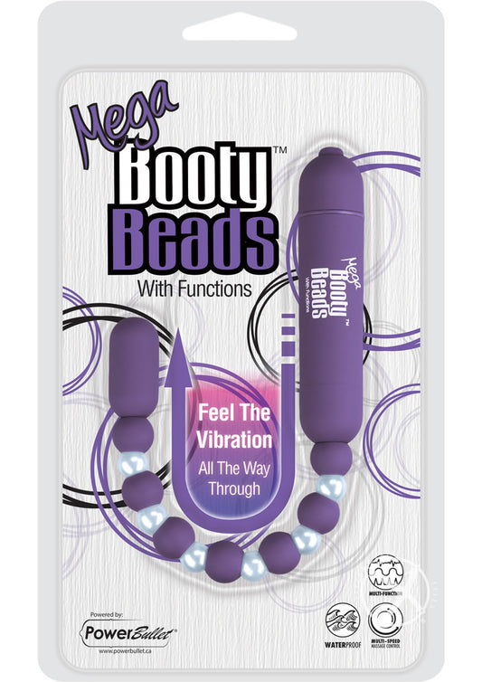 Mega Booty Beads Vibrating Anal Beads - Purple