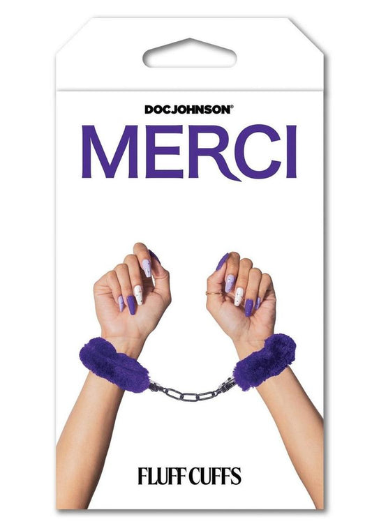 Merci Fluff Cuffs - Purple