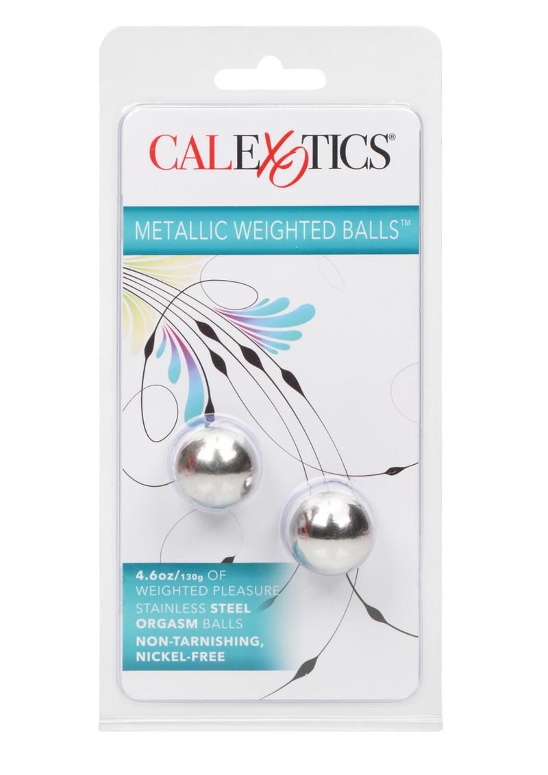 Metallic Weighted Orgasm Kegel Balls - Silver