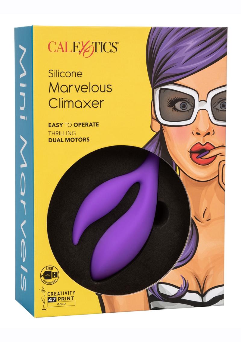 Mini Marvels Marvelous Climaxer Silicone Rechargeable Massager - Purple