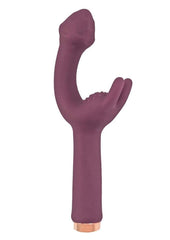 Mystique Vibrating Massagers Rechargeable Silicone G-Spot Vibrator - Eggplant/Purple