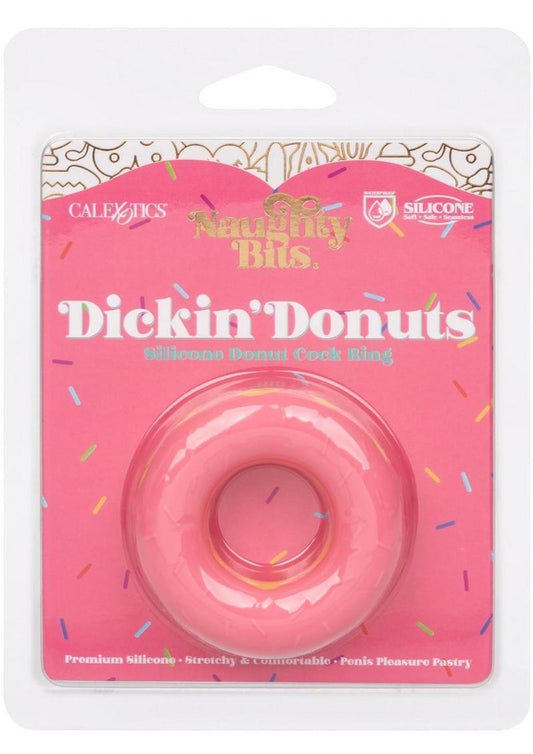 Naughty Bits Dickin' Donuts Silicone Donut Cock Ring - Pink