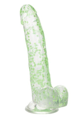 Naughty Bits I Leaf Dick Glow In The Dark Weed Leaf Filled Dildo - Glow In The Dark/Green
