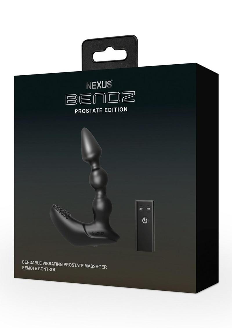 Bendz Remote Control Bendable Rechargeable Silicone Prostate Massager - Black