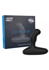 Nexus Revo Intense Rechargeable Silicone Rotating Prostate Massager - Black