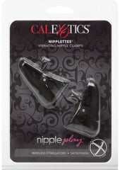 Nipple Play Nipplettes Vibrating Nipple Clamps - Black