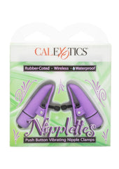 Nipplettes Virbrating Nipple Clamps - Purple