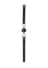 Ouch! Solid Ball Gag with Bonded Leather Straps